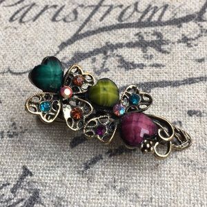 Gold Flora Hair Clip